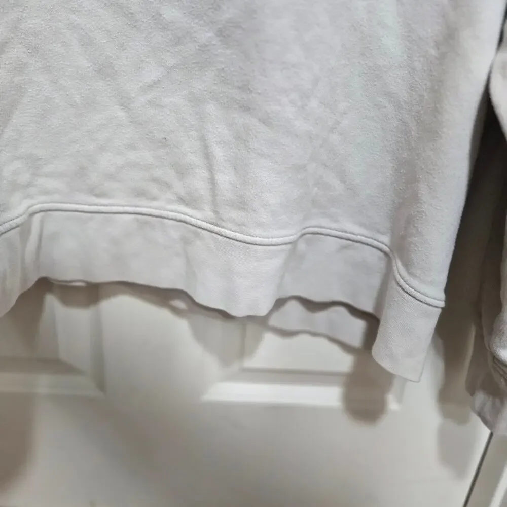 Banana Republic Heavyweight LS Crewneck Sweatshirt XXL Selenite Beige